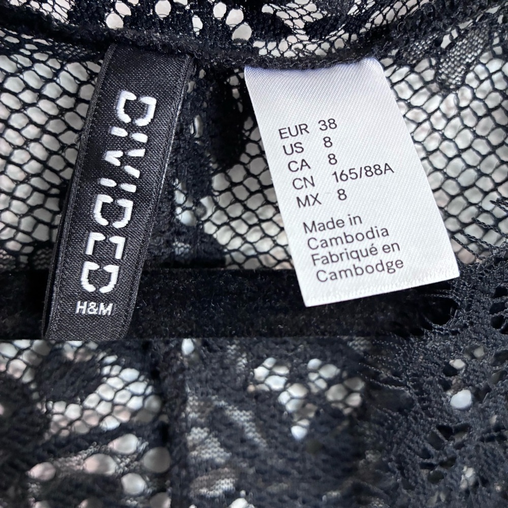 H&M Black Lace Dress - 8 - Picture 10 of 15
